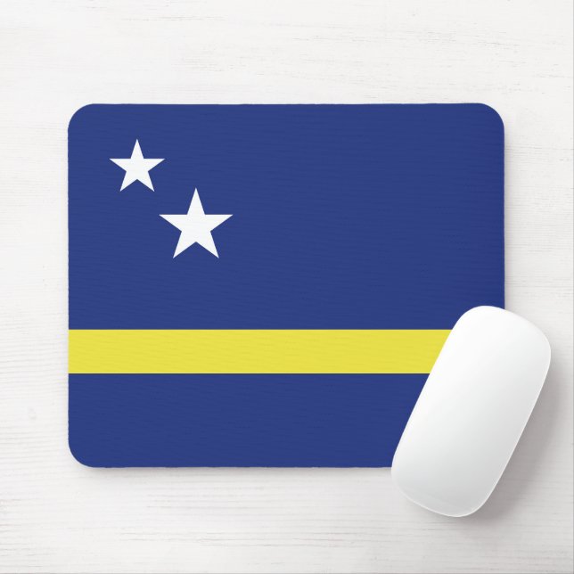 Curaçao flag mouse pad (With Mouse)