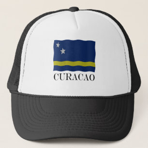 Curacao flag trucker hat