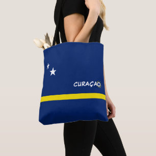 Curaçao Flag with customizable text Tote Bag
