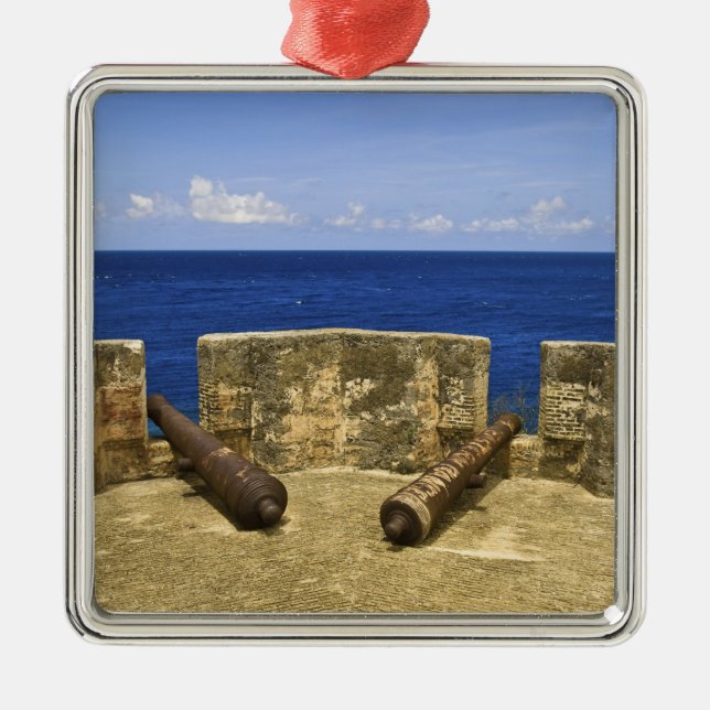 Curacao. Fort Beekenburg Caracas Bay. Metal Ornament (Front)