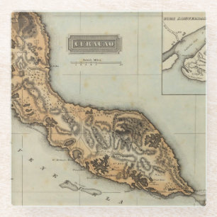 Curacao Glass Coaster