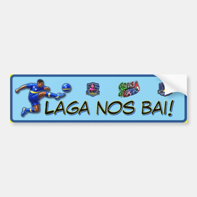 Curacao Let's Go Bumper Sticker (Front)