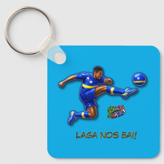 Curacao Let's Go Keychain (Front)
