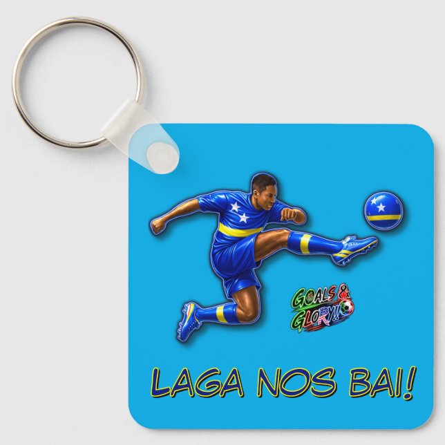 Curacao Let's Go Keychain (Front)