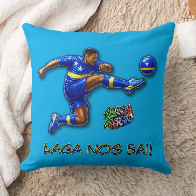 Curacao Let's Go Throw Pillow (Blanket)