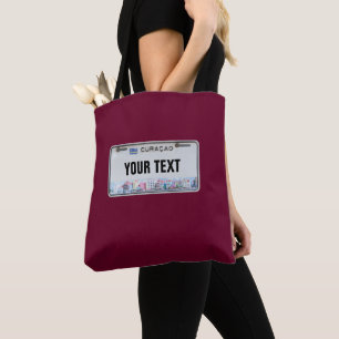 Curaçao License Plate (customizable) Tote Bag