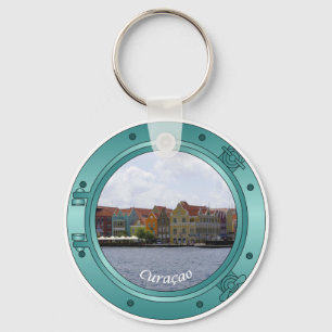 Curacao Porthole Keychain