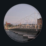 Curaçao Queen Emma Pontoon Bridge at Dusk Magnet<br><div class="desc">The famous Queen Emma Bridge is a pontoon bridge across St. Anna Bay in Curaçao. It connects Punda and Otrobanda quarters of the capital city, Willemstad.</div>