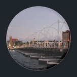 Curaçao Queen Emma Pontoon Bridge at Dusk Magnet<br><div class="desc">The famous Queen Emma Bridge is a pontoon bridge across St. Anna Bay in Curaçao. It connects Punda and Otrobanda quarters of the capital city,  Willemstad.</div>