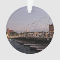 Curaçao Queen Emma Pontoon Bridge at Dusk