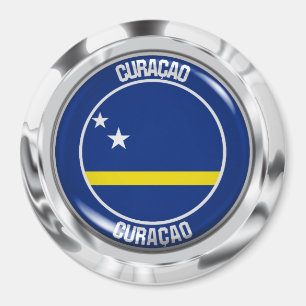 Curaçao Round Emblem Magnet