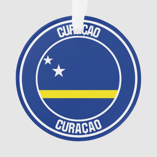 Curaçao Round Emblem Ornament (Front)