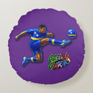 Curacao  round pillow