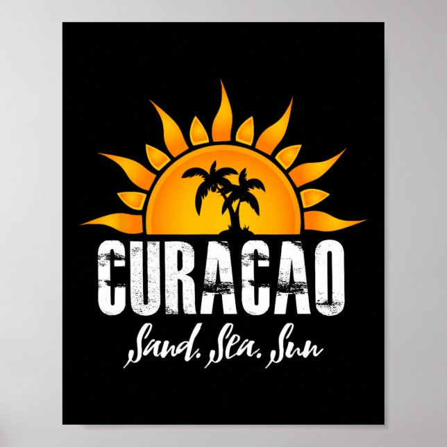 Curacao! Sand  Poster (Front)