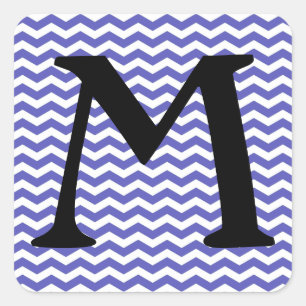 Curacao Shores Wave Chevron Square Sticker