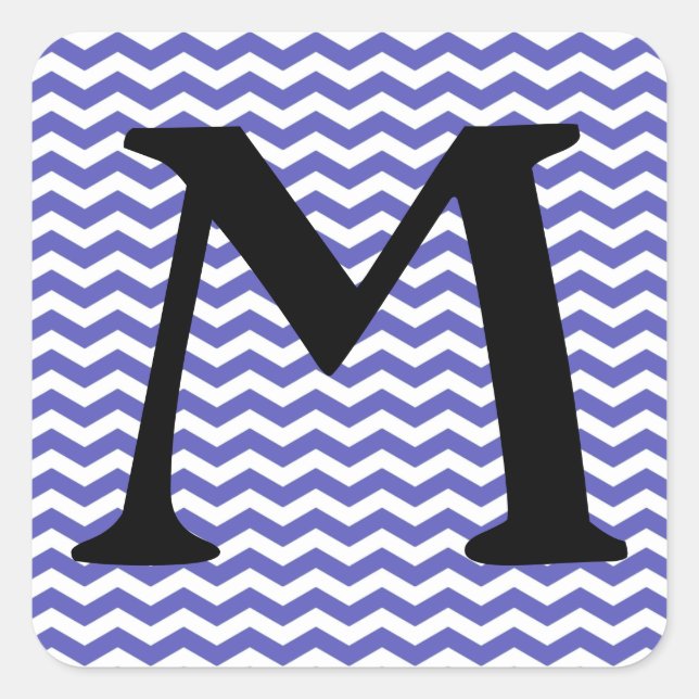 Curacao Shores Wave Chevron Square Sticker (Front)