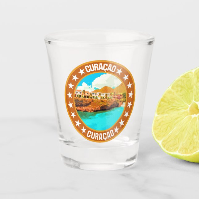 Curaçao                                            shot glass (Front)