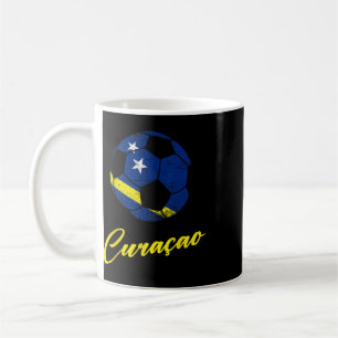 Curacao Soccer Ball,curacao,flag Of Curacao,curaca Coffee Mug