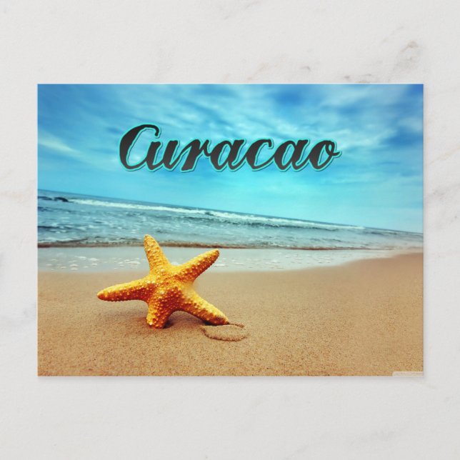Curacao starfish postcard (Front)