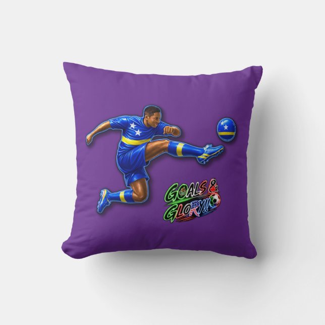 Curacao  throw pillow (Front)