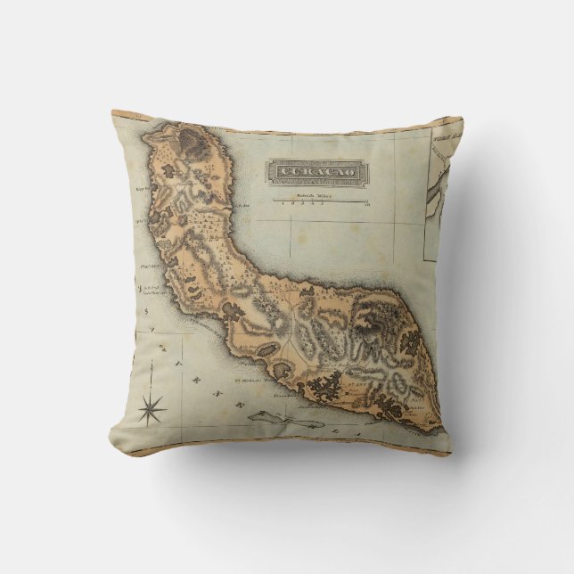 Curacao Throw Pillow (Front)