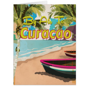 Curacao Vintage Travel Poster