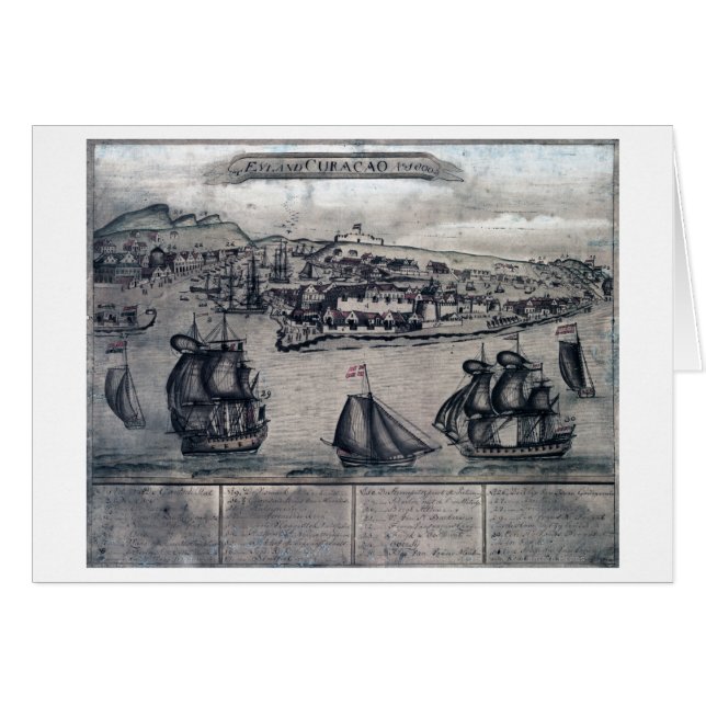 CuracaoPanoramic MapCuracao, Netherlands (Front Horizontal)