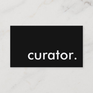 curator. business card