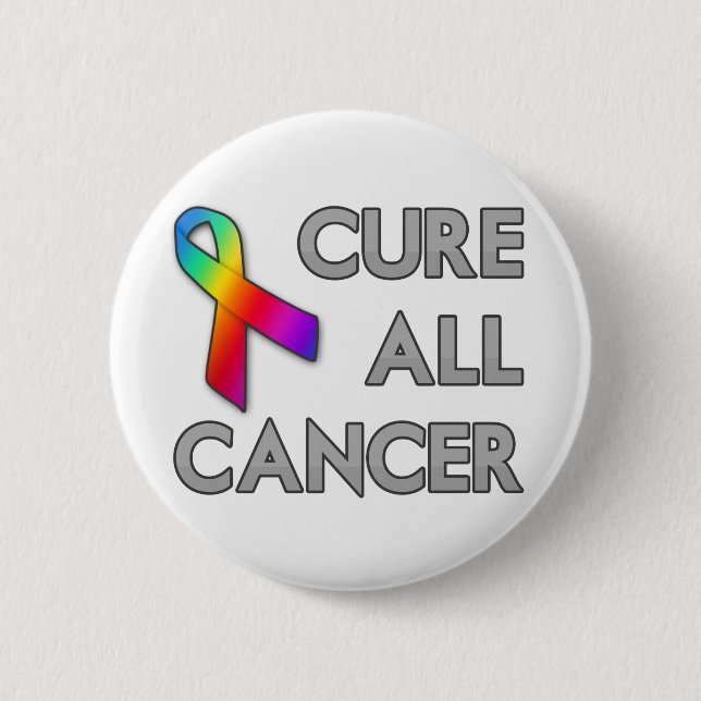 Cure All Cancer 2 Inch Round Button (Front)