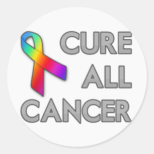 Cure All Cancer Classic Round Sticker