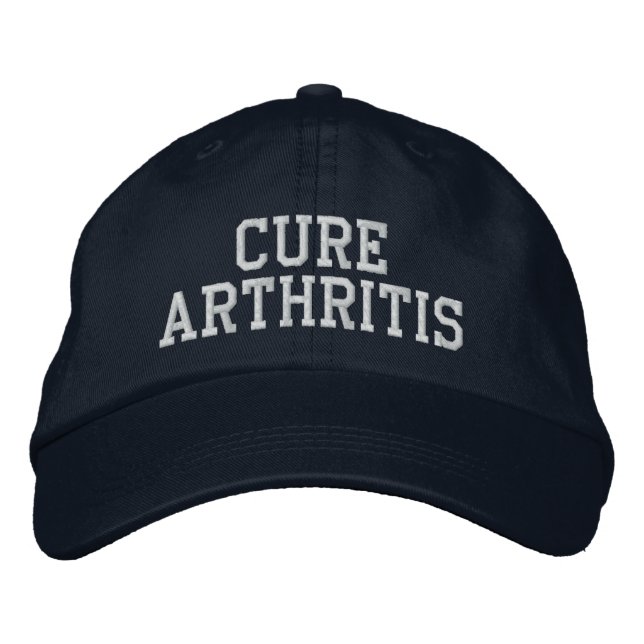 "Cure Arthritis" - Embroidered Hat (Front)