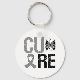 Cure Brain Cancer Keychain