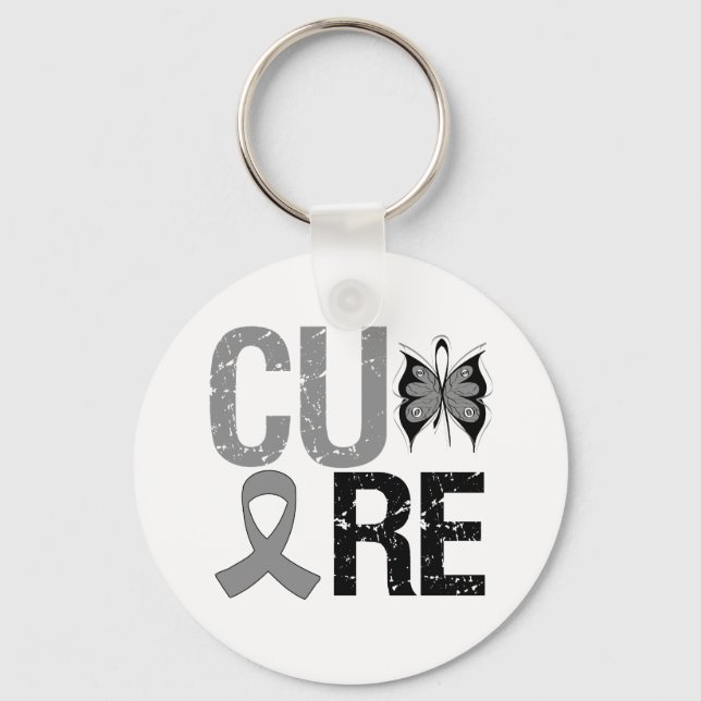 Cure Brain Cancer Keychain (Front)