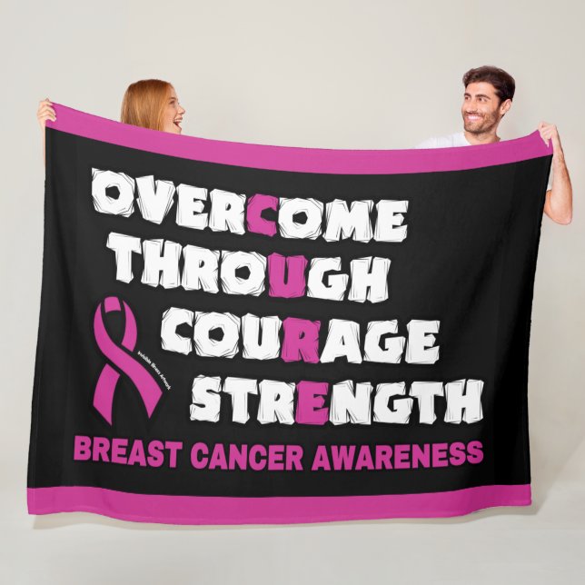 CURE...Breast Cancer Fleece Blanket (In Situ)