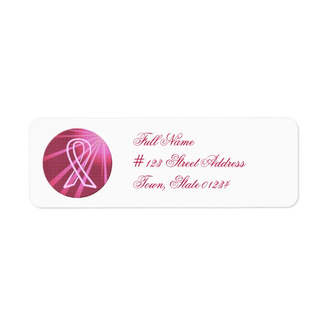 Cure Cancer Mailing Labels (Front)