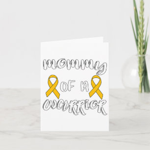 Cure Childhood Cancer Awareness Mum Of A Warrior Card