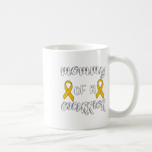 Cure Childhood Cancer Awareness Mum Of A Warrior Coffee Mug