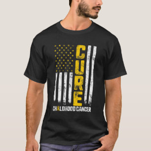 Cure Childhood Cancer Gold Ribbon Mom Kid Awarenes T-Shirt