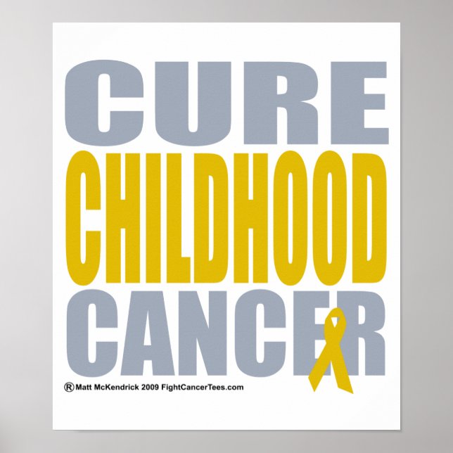Cure Childhood Cancer Poster (Front)