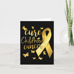 Cure Childhood Cancer With Gold Ribbon Card
