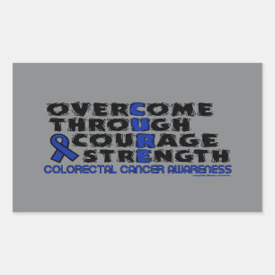 CURE...COLORECTAL CANCER STICKER