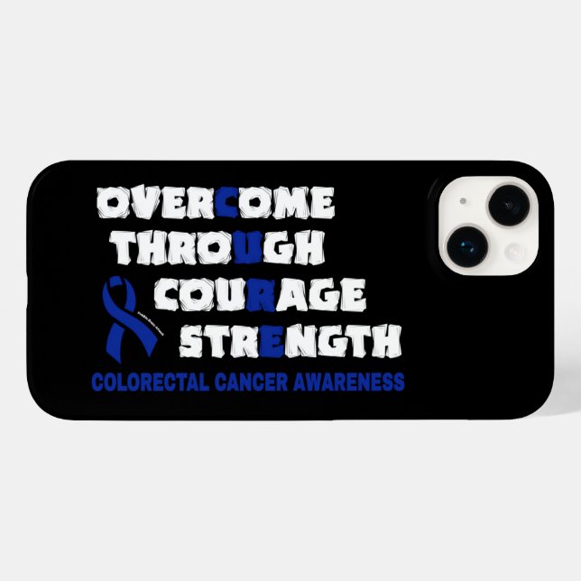 CURE...Colourectal Cancer Case-Mate iPhone Case (Back (Horizontal))