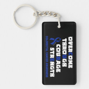 CURE...Colourectal Cancer Keychain