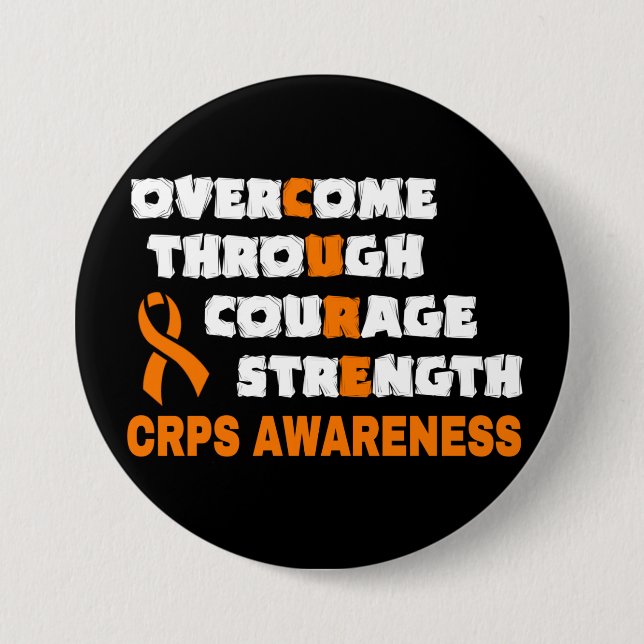 CURE...CRPS 3 INCH ROUND BUTTON (Front)