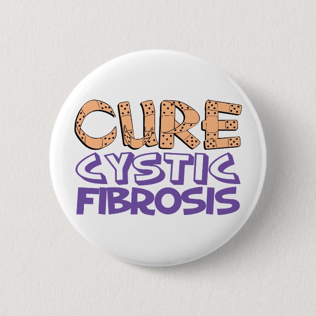 Cure Cystic Fibrosis 2 Inch Round Button (Front)