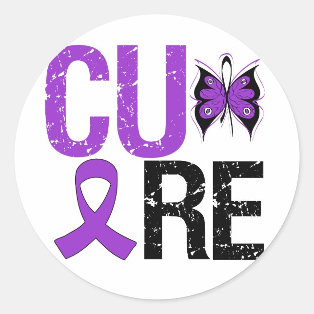 Cure Cystic Fibrosis Classic Round Sticker (Front)