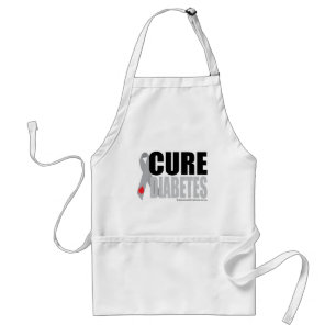 Cure Diabetes Ribbon Standard Apron