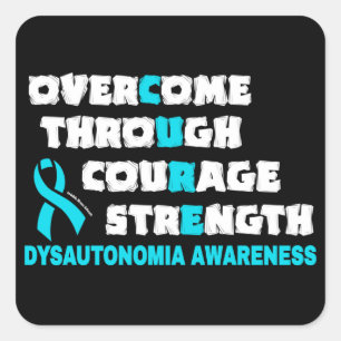 CURE...Dysautonomia Square Sticker