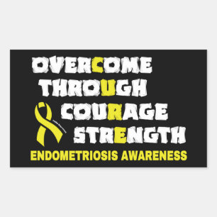 CURE...Endometriosis Rectangular Sticker