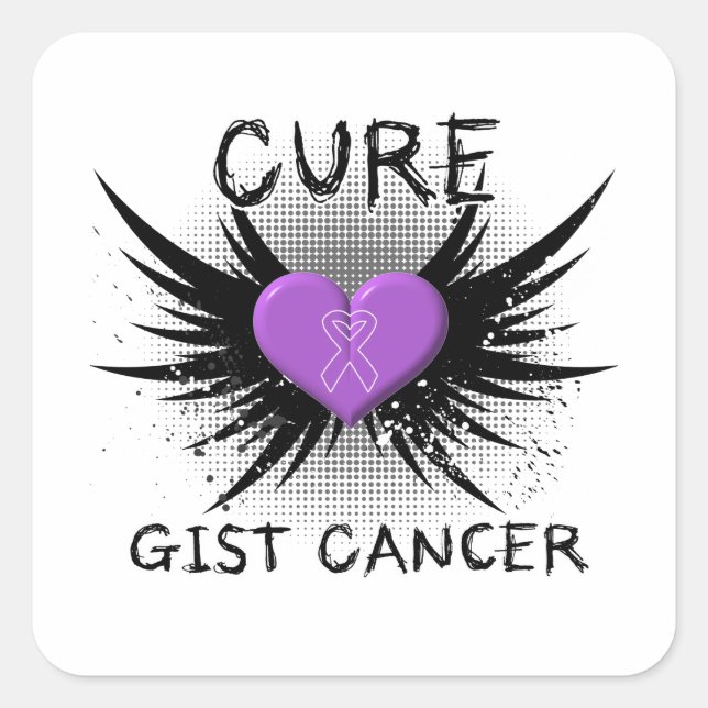 Cure GIST Cancer Square Sticker (Front)
